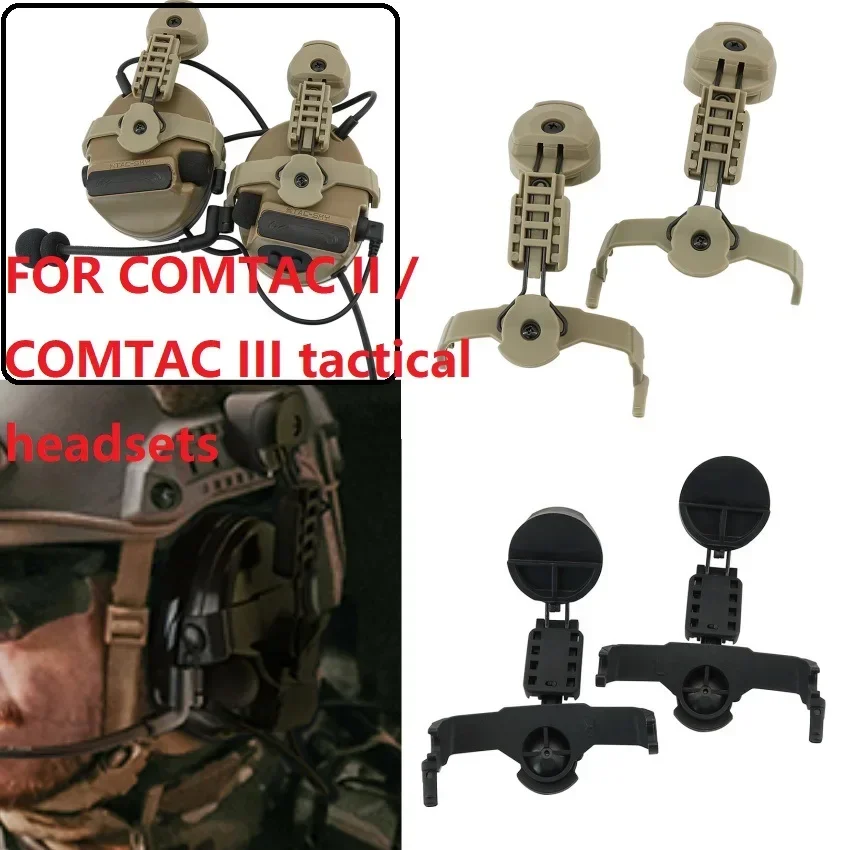 Tactical COMTA Headphones Stand New ARC Rail Adapter for COMTA II /COMTA III Shooting Headset Noise Canceling Hunting Headset