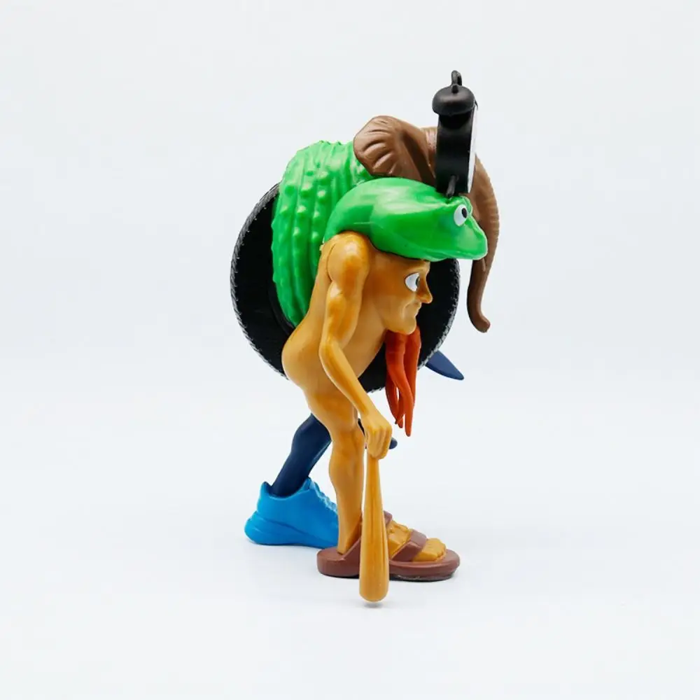 이상한 동물 입상 Tungtungsahur 그림 재미 있은 인형 데스크탑 장식 Tralalero 그림 관절 이동식 3D 인쇄 장난감