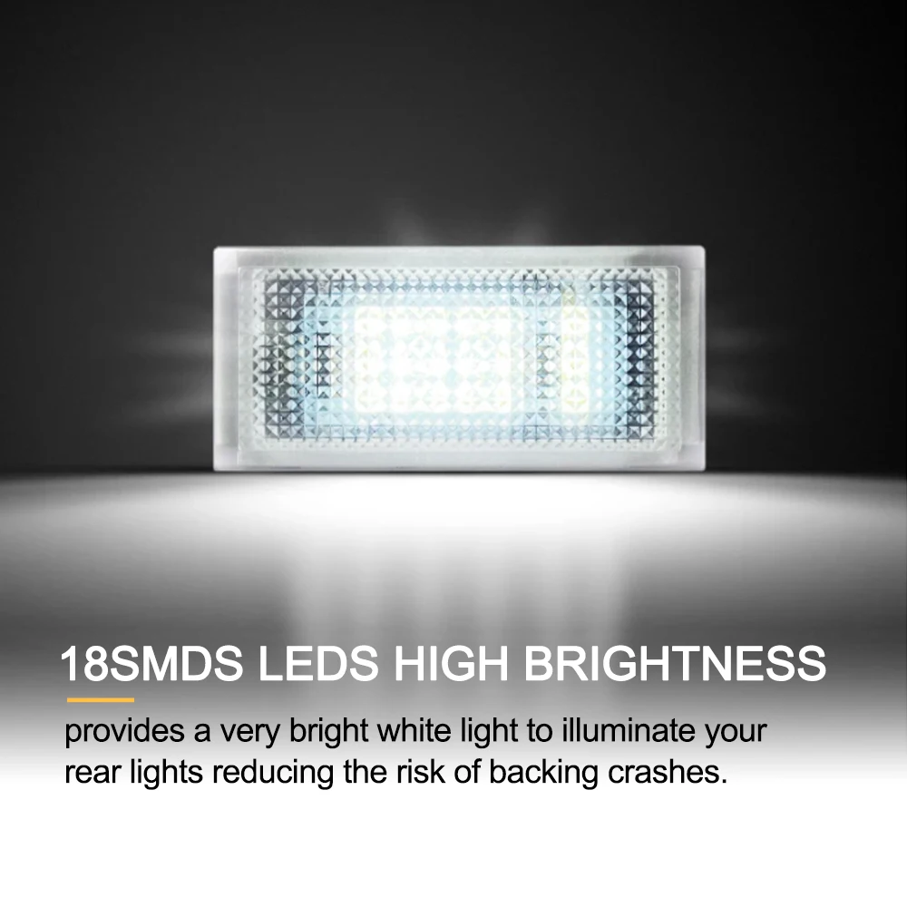 2pcs LED License Plate Number Light For BMW 3 Series Sedan BJ E46 BMW 3 Series Compact Car Products License Plate Lights