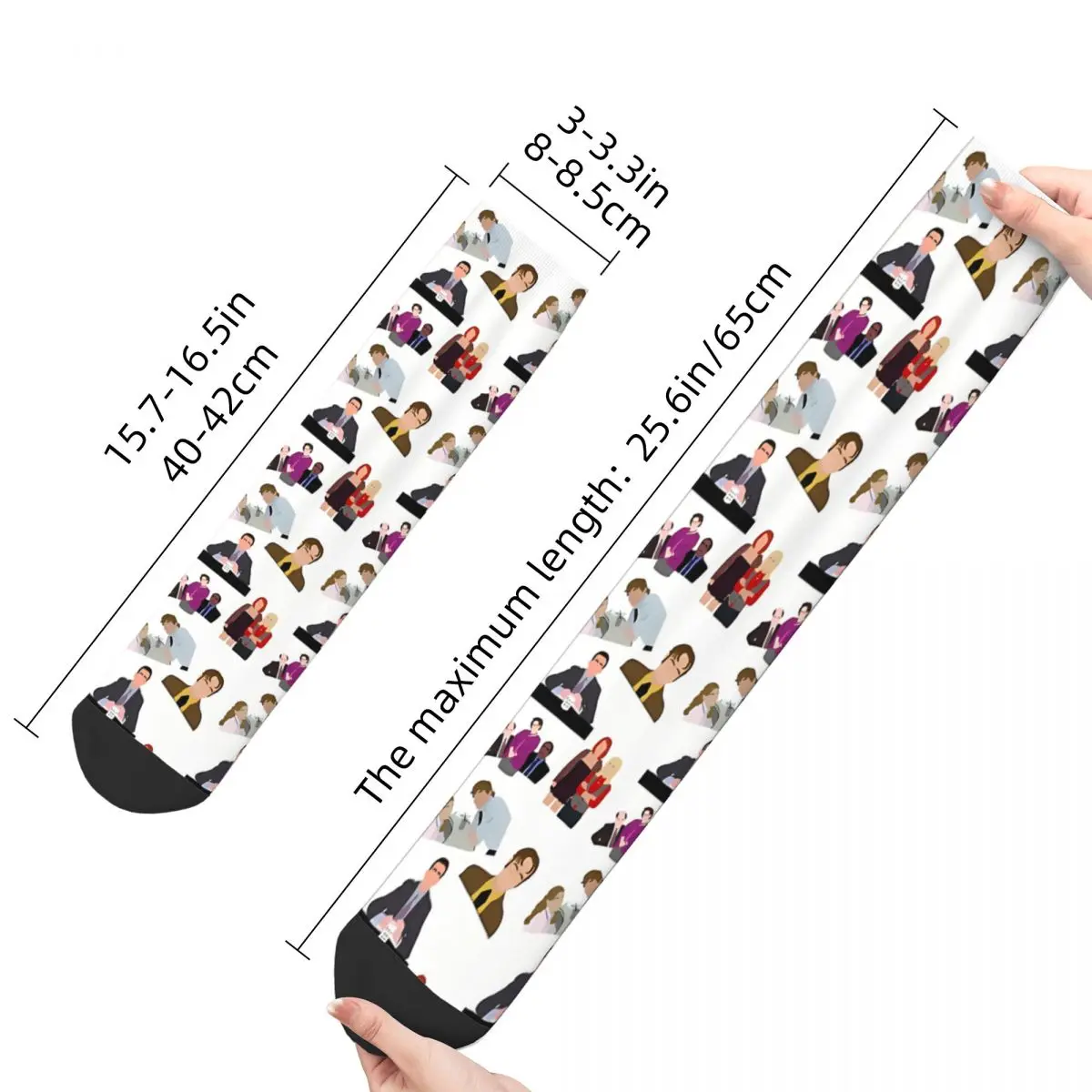 The Office Michael Scott TV Show Character Set Men Women Socks Cycling Novelty Spring Summer Autumn Winter Stockings Gift