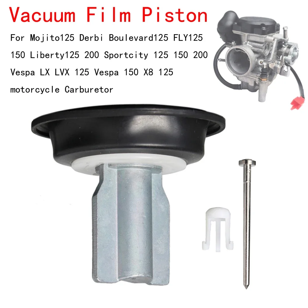 Vacuum flim Piston For Mojito 125 Derbi Boulevard125 Piaggio FLY125 150 Liberty125 200 Sportcity125 150 200 Vespa Carburetor