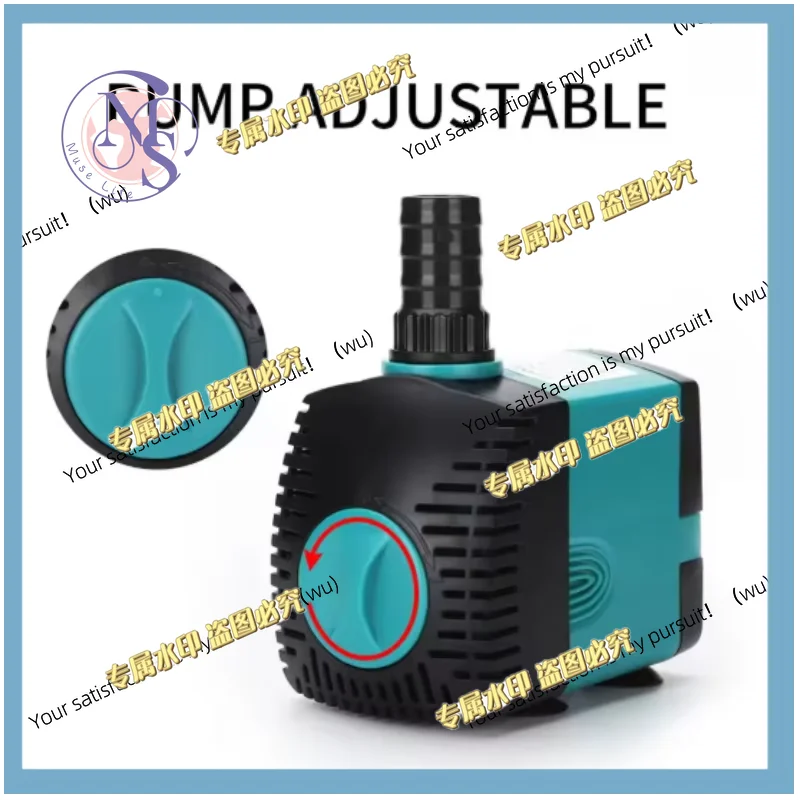 3/6/10/25W ultra-quiet submersible fountain pump, for fish tank, European standard plug 220-240V