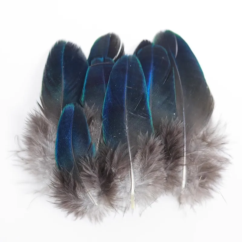 20Pcs/lot!4-10cm long Rare BLUE PEACOCK PLUMAGE WING FEATHERS LOOSE PEACOCK FEATHERS for Making Handicrafts