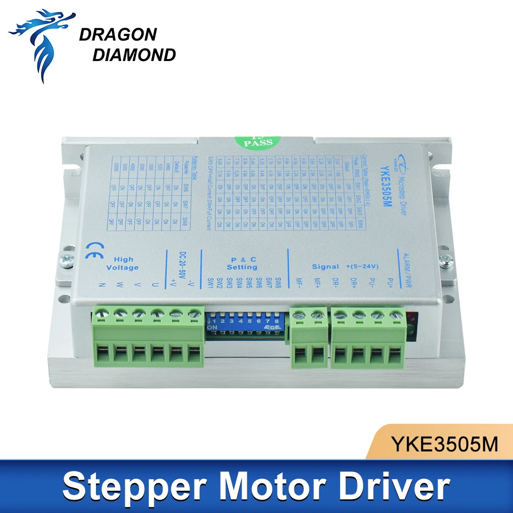 YAKO Stepper Mo-tor Driver 3 Phase YKE3505M DC20-50V 5.7A NEMA 17~34 YKE-3505M For Co2 Laser Cutting Engraver Machine