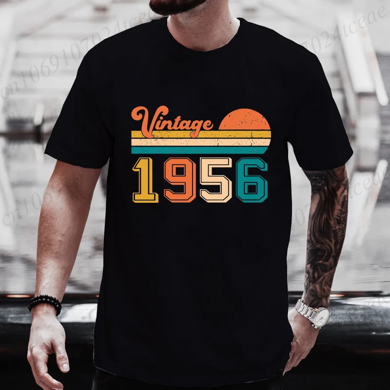 69th Birthday Shirt Vintage 1956 T Shirt 1956 Birthday Gift Men Tops 69 Years Old Tee Limited Edition Legend Classic Bday 69th