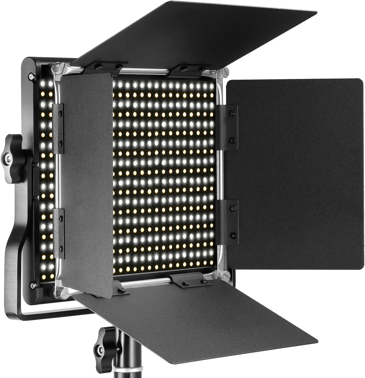 NEEWER Professionelle Zweifarbige LED-Videoleuchten, Videoaufnahmen, Robuster Metallrahmen, Dimmbar mit 660 LEDs, mit U-Halterung und Einstiegstür, 3200-5600K CRI96+