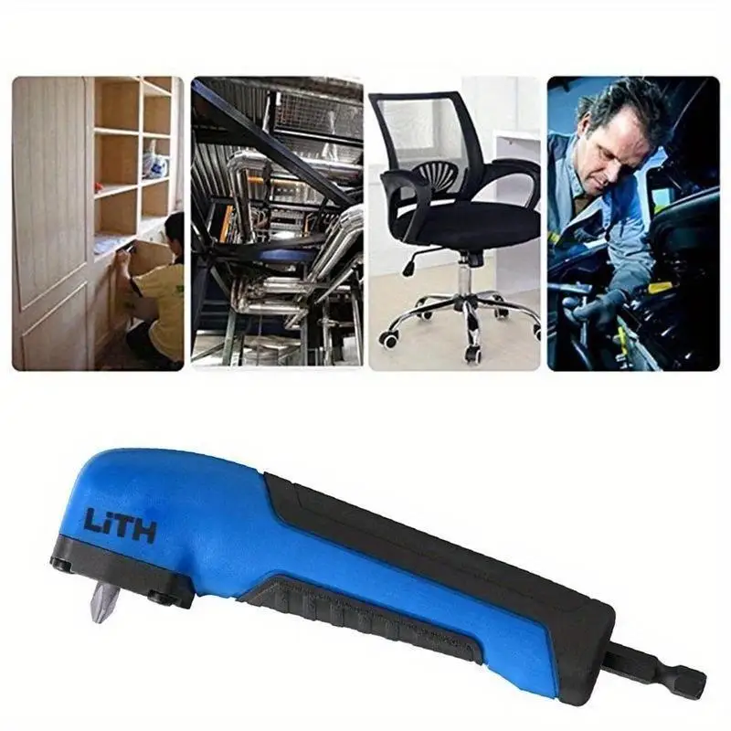 

1/4-дюймовый шестигранный ключ, держатель для сверла, 90-градусный угловой удлинитель, адаптер, сверлильный хвостовик, магнитная отвертка