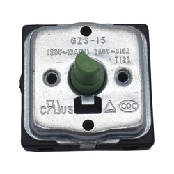 For YONG JIANG GZS-15 Electric Heater 4-position 3-gear 10A Green Rotary Switch Repairs Tools Parts Accessories