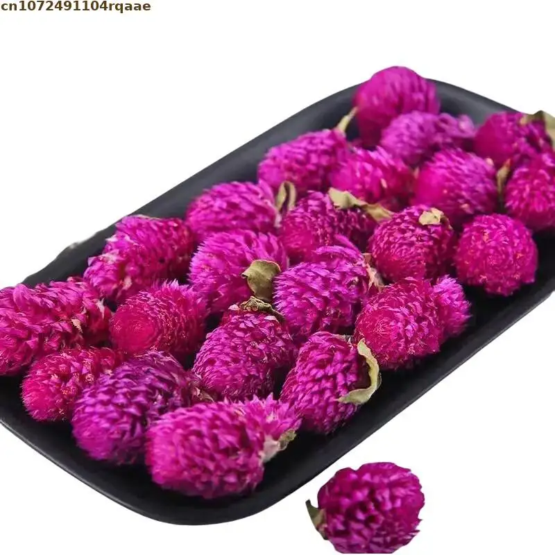 High Quality Natural Red Purple Globe Amaranth Dried Flower For Soap Candle Flavor Women\'s Perfume Tea Essence Making Materials