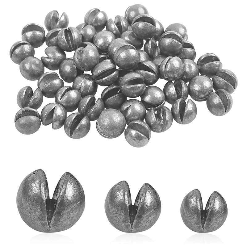 205pcs Fishing Lead Sinker Set Split Shot Bite Lead Weight Fishing Tackle Carp Fishing Sinker Open Lead Pendant With Blue Box