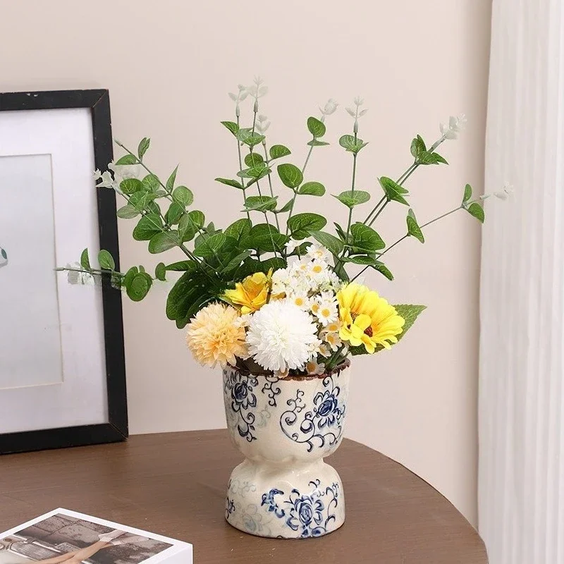 Modern minimalist painted ceramic vase decoration living room bedroom foyer desktop art decoration home decoration accessories