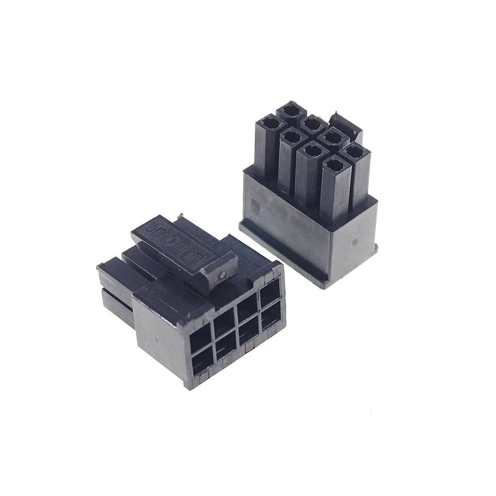 100Pcs 5557 8 Position Molex ATX CPU 8 Pin Male Plug Housing 4.20 MM Pitch Computer PCI-E PCIe Power Connector Plastic Shell