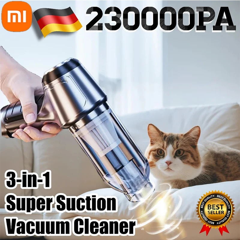

Новый беспроводной автомобильный пылесос Xiaomi 230000Pa 3 в 1 120 Вт, воздуходувная Беспроводная бытовая техника и автомобильный мини-пылесос двойного использования
