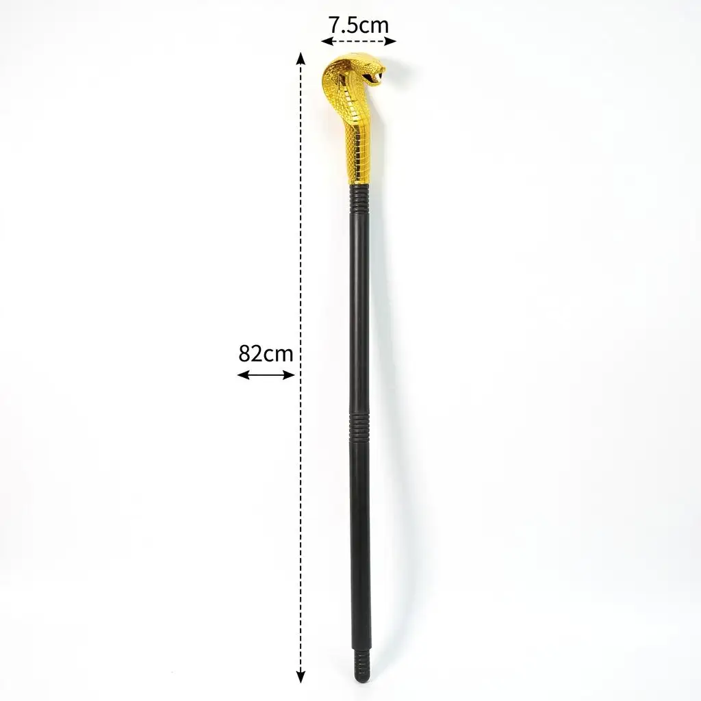 Halloween Cane for Men Cosplay Ancient Adults Kids Roles Playing Egyptian Staff Costume Accessory Pharaoh Scepter for Stage Show