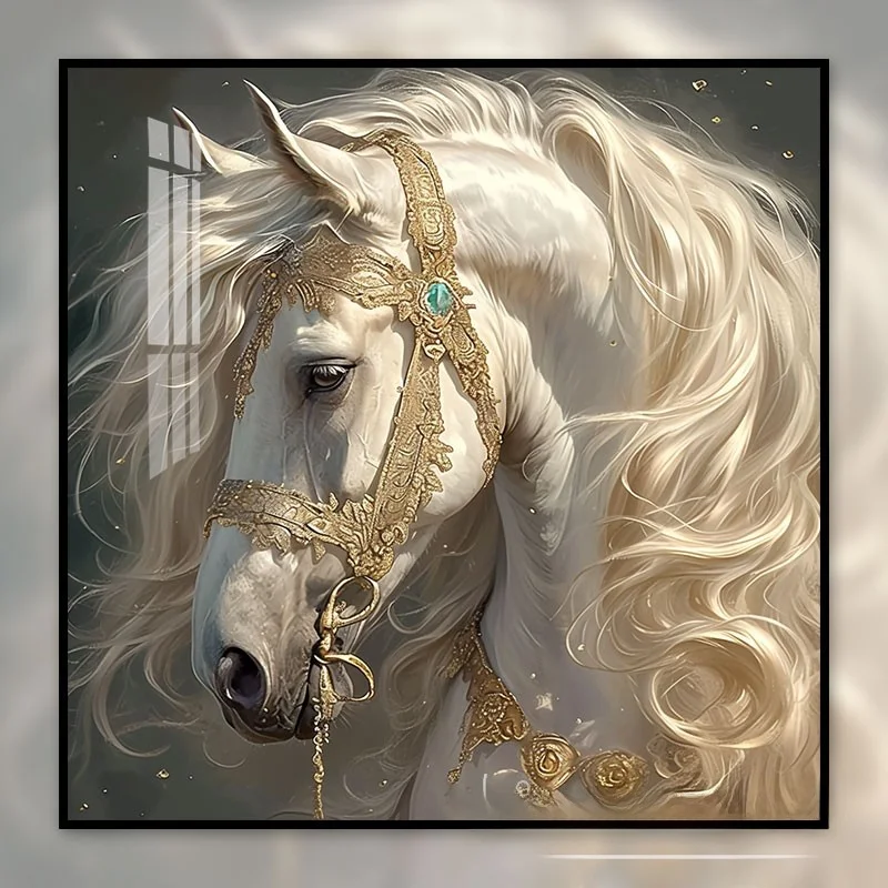 

White to Success Cross Stitch 2026 New Semi-Finished DIY Diamond Painting Full Paste Modern Simple Style Cotton Fabric