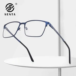 Anti Blue Light Square Glasses Frame, Óculos de leitura prescrita, Óculos ópticos, Molduras de óculos masculinos, 2023