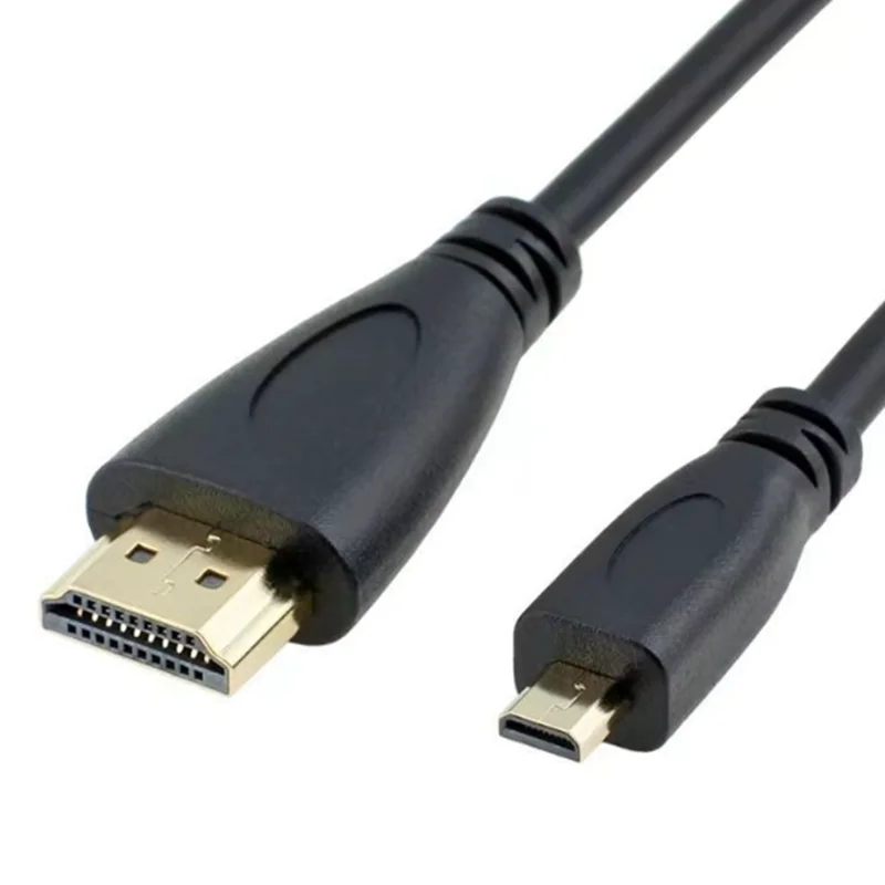 Micro HDMI-compatible To HDMI Cable 1m 1.5m 3m 5m 3D 1080P 1.4 Gold Plated Male-Male Micro HDMI-compatible Cable For Tablet HDMI