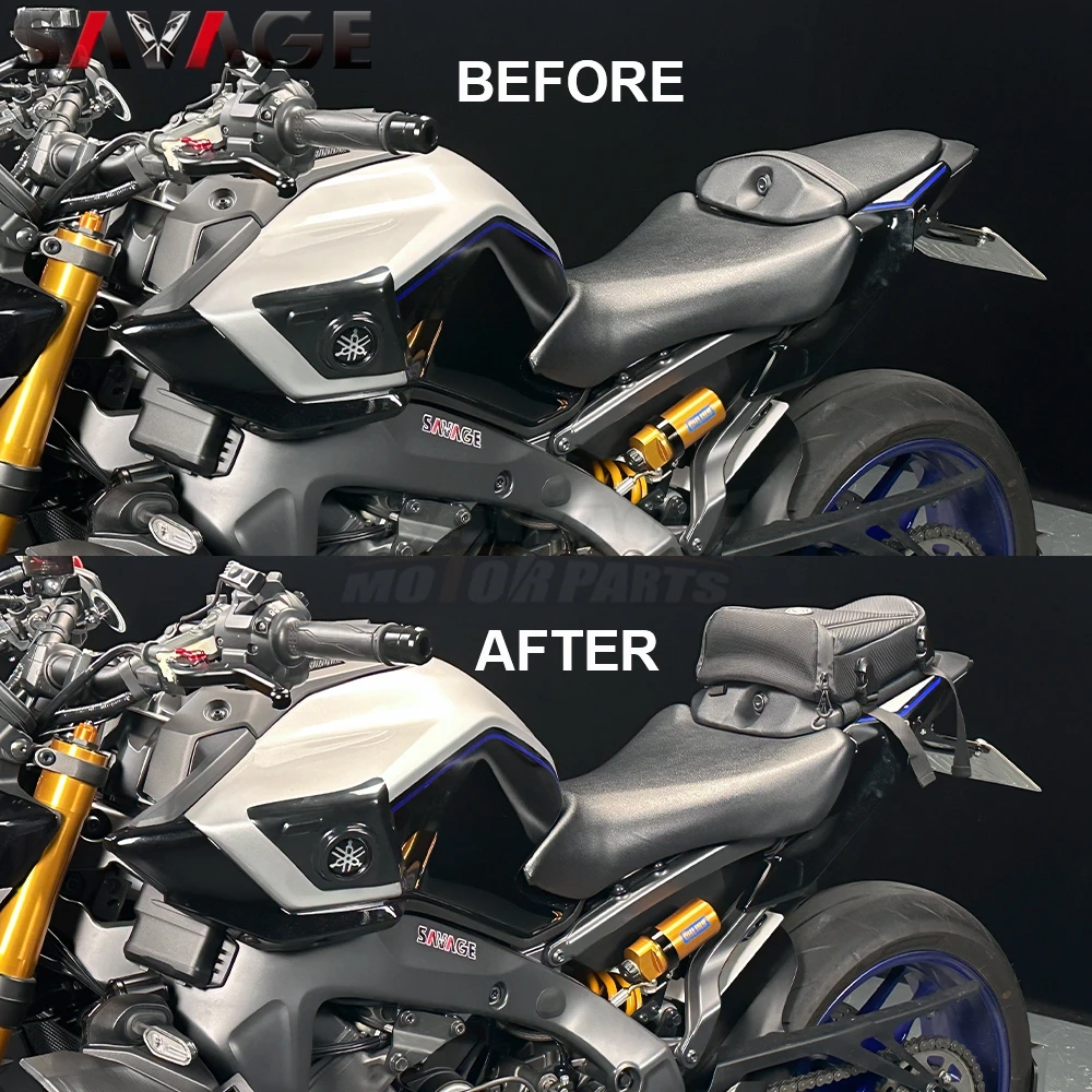 

MT09 2025 Motorcycle Tail Bag For Yamaha MT-09 SP MT09 Y-AMT 2024 Motorcycle 4L Rear Seat Bag High Capacity Bag Rider Backpack