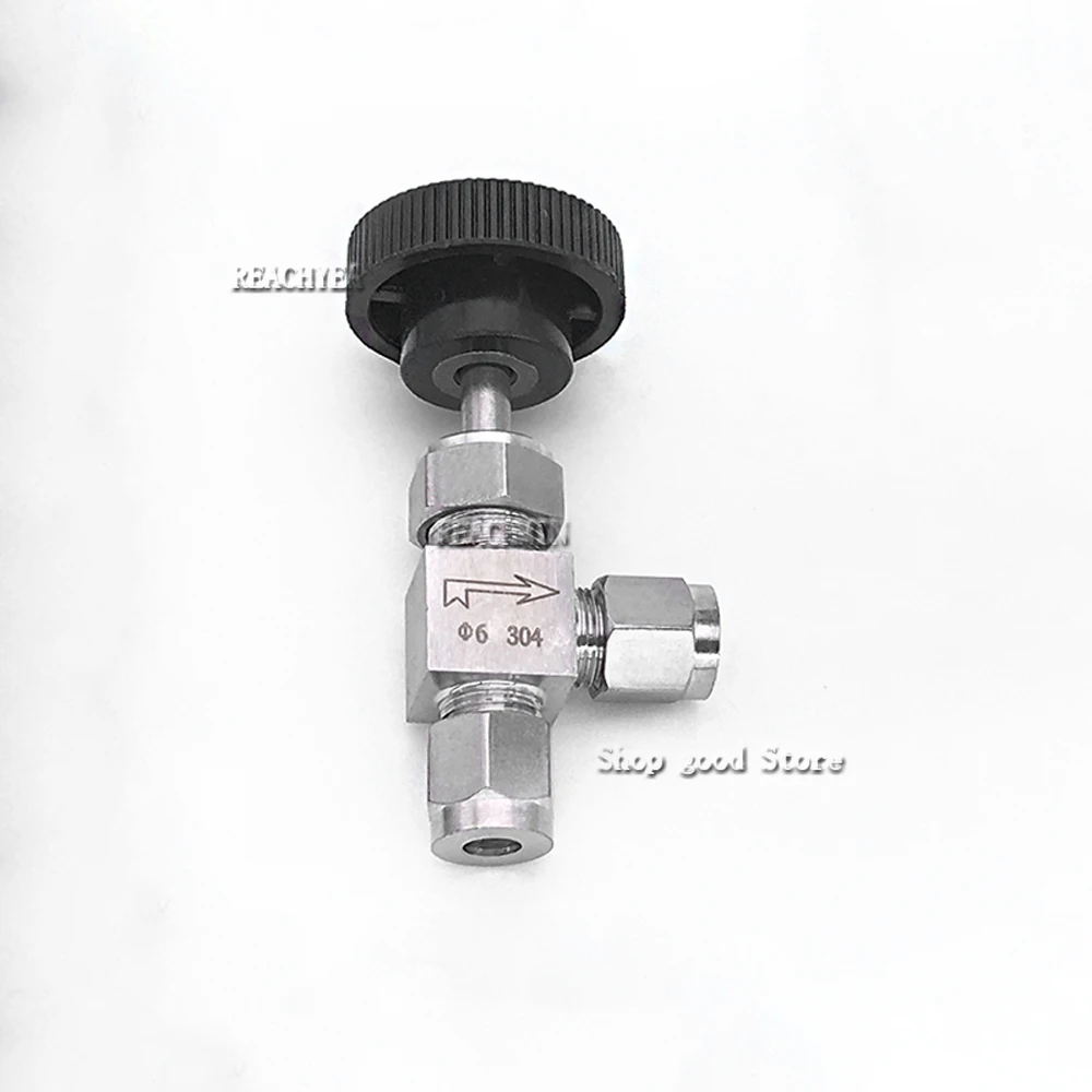 

Fit 3 6 8 10 12mm 1/8" 1/4" 3/8" OD Tube Compression 304 Stainless Steel 90 Angle Elbow Needle Valve Crane Water Gas Oil Propane