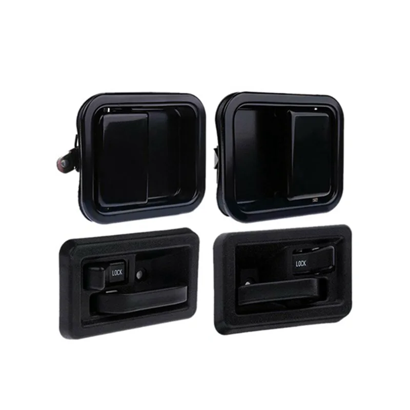 

Classy-Car Interior And Exterior Door Handle Kit Front LH And RH Side For Jeep Wrangler 1991-2004 Spare Parts 55176383AE 5517638