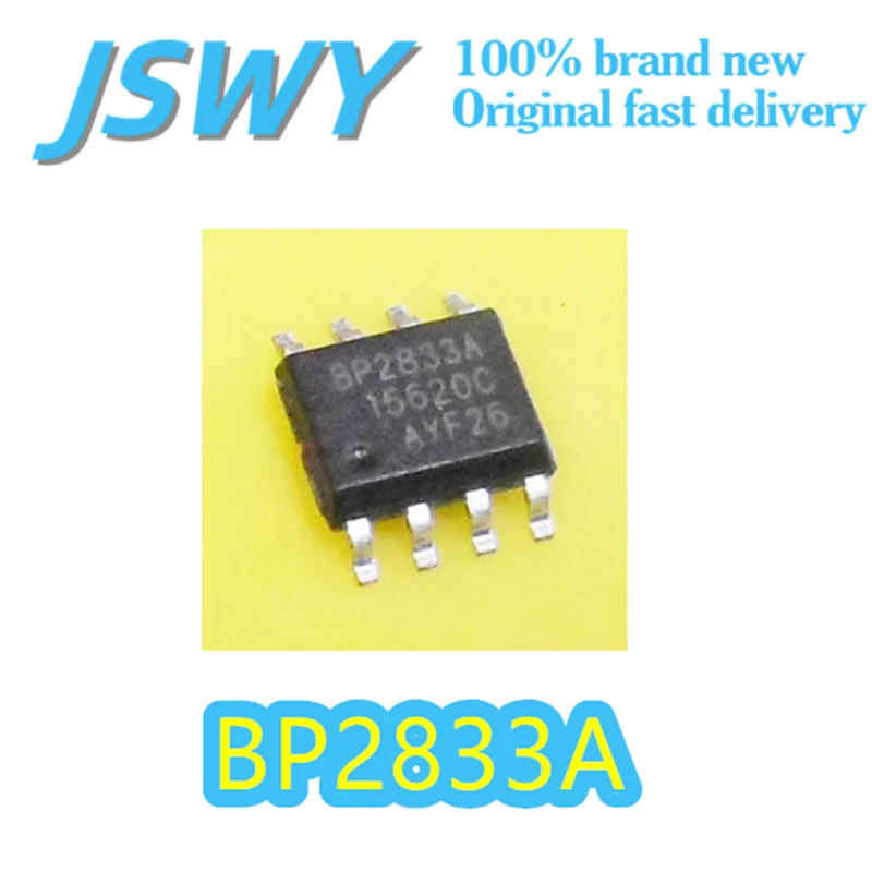 

(10/50 pieces) BP2833A BP2833 SOP-8 Package LED Constant Current Driver IC Input 85-265VAC Output Current 300mA Original