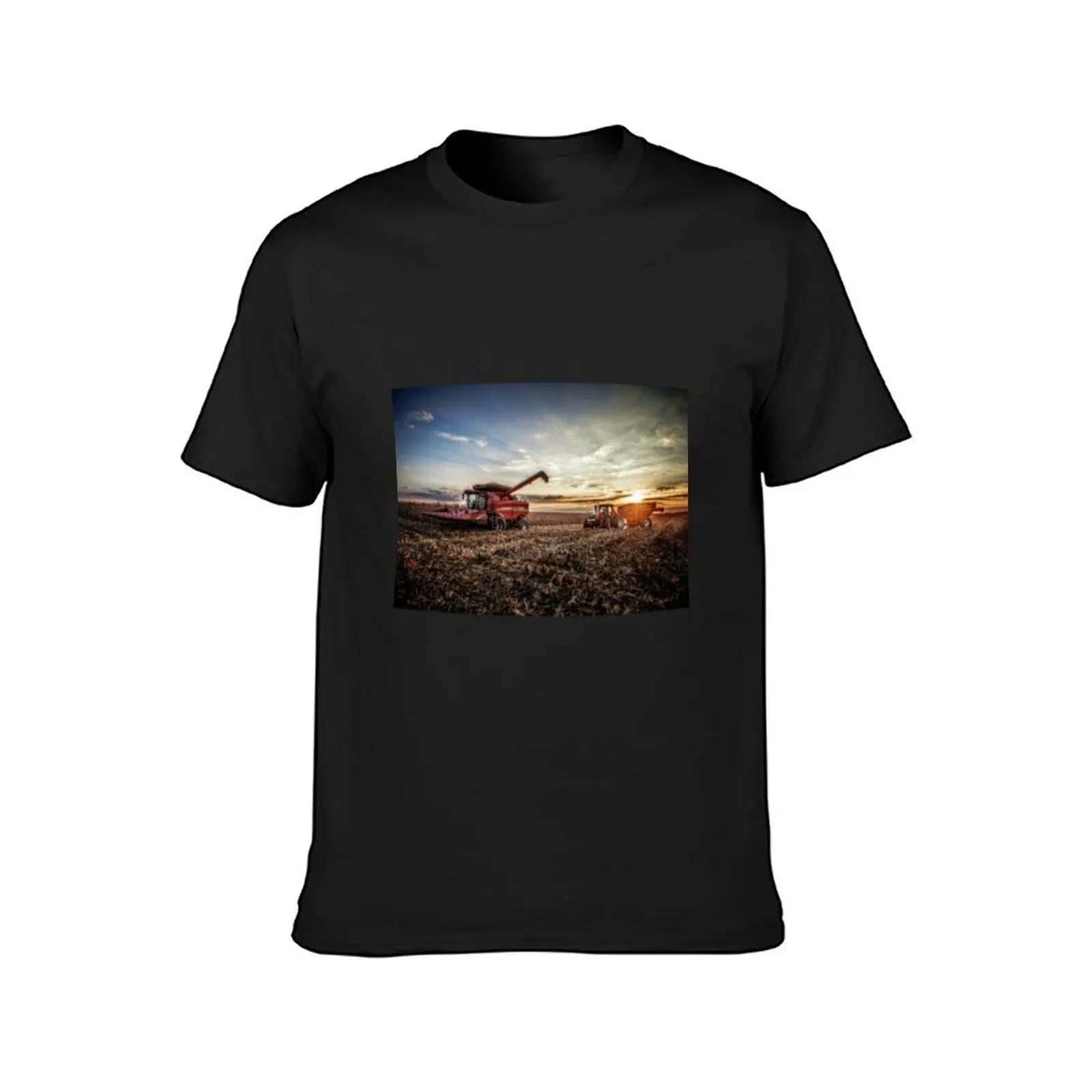 Harvesting at Sunset T-Shirt shirts graphic tees sweat kawaii clothes clothes for men