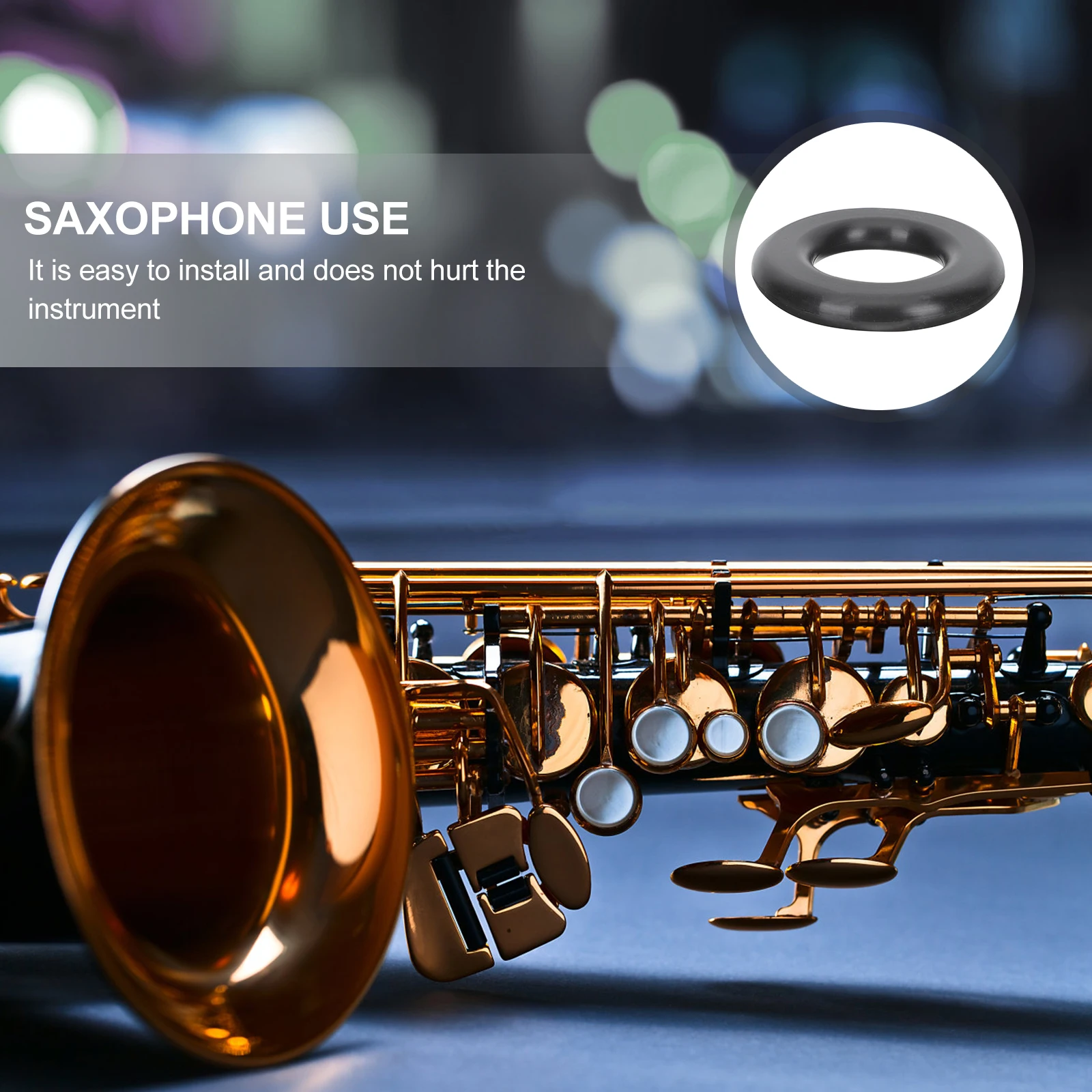

Silicone Saxophone Mute Alto Sax Effective Noise Reduction Change Sound Tone Practical Accessories Musical Instruments