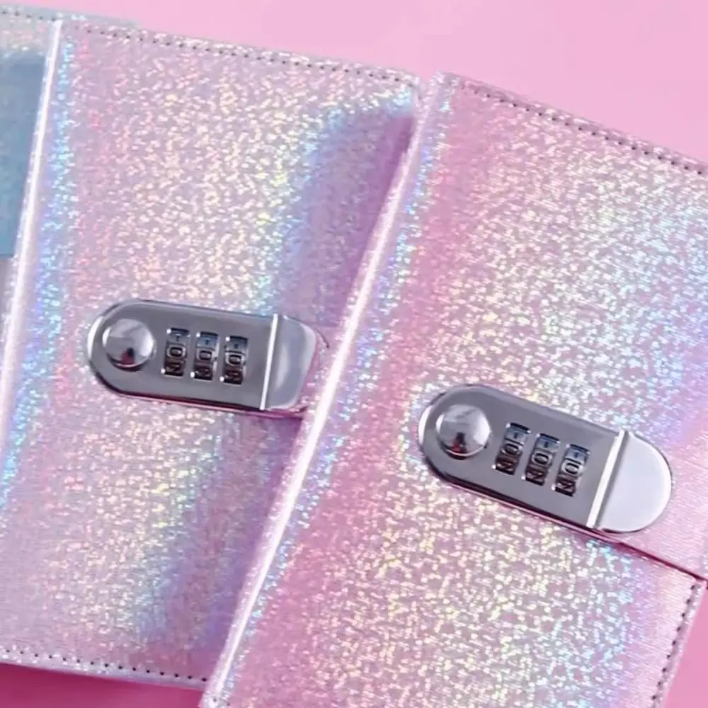 PU Leather Cover 100 Envelope Challenge Binder Reusable Waterproof Financial Savings Book Large Capacity Shiny