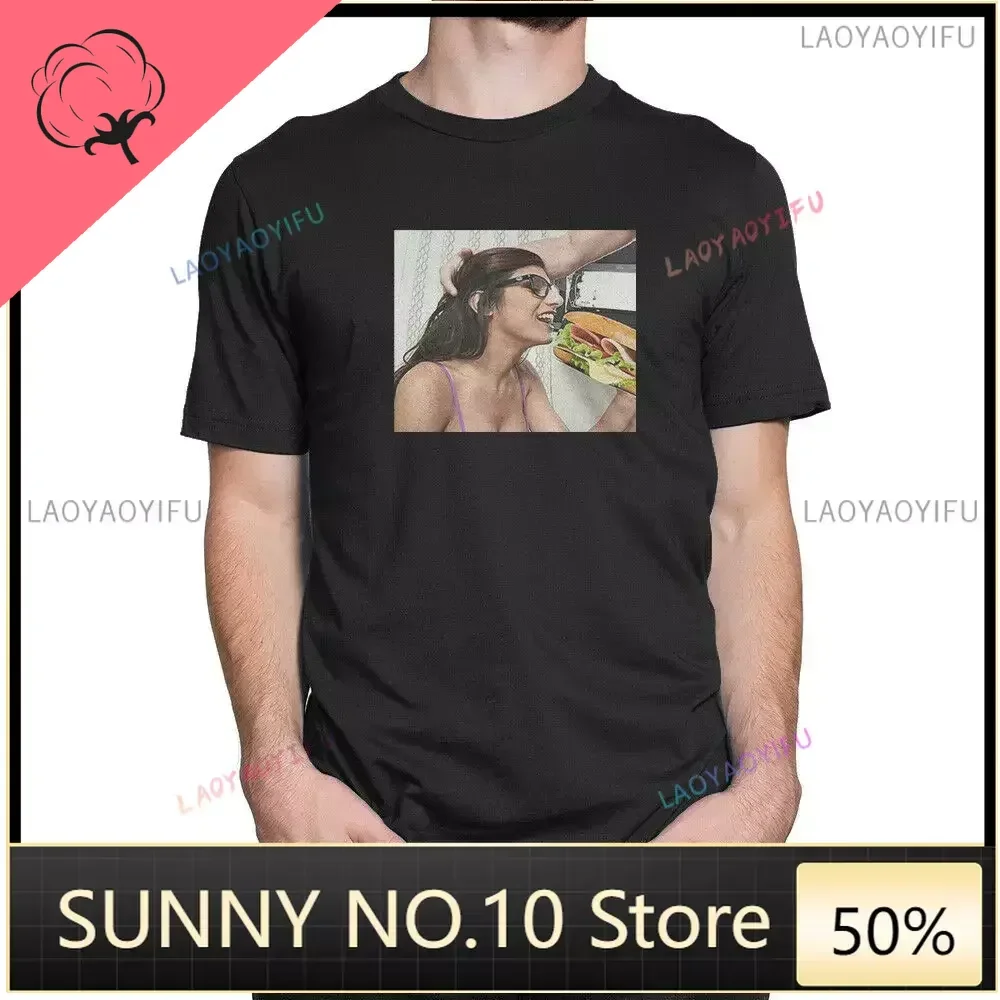 Hip Hop Tees Top Harajuku Mia Khalifa Summer Men's Short sleeved O-neck T-shirt