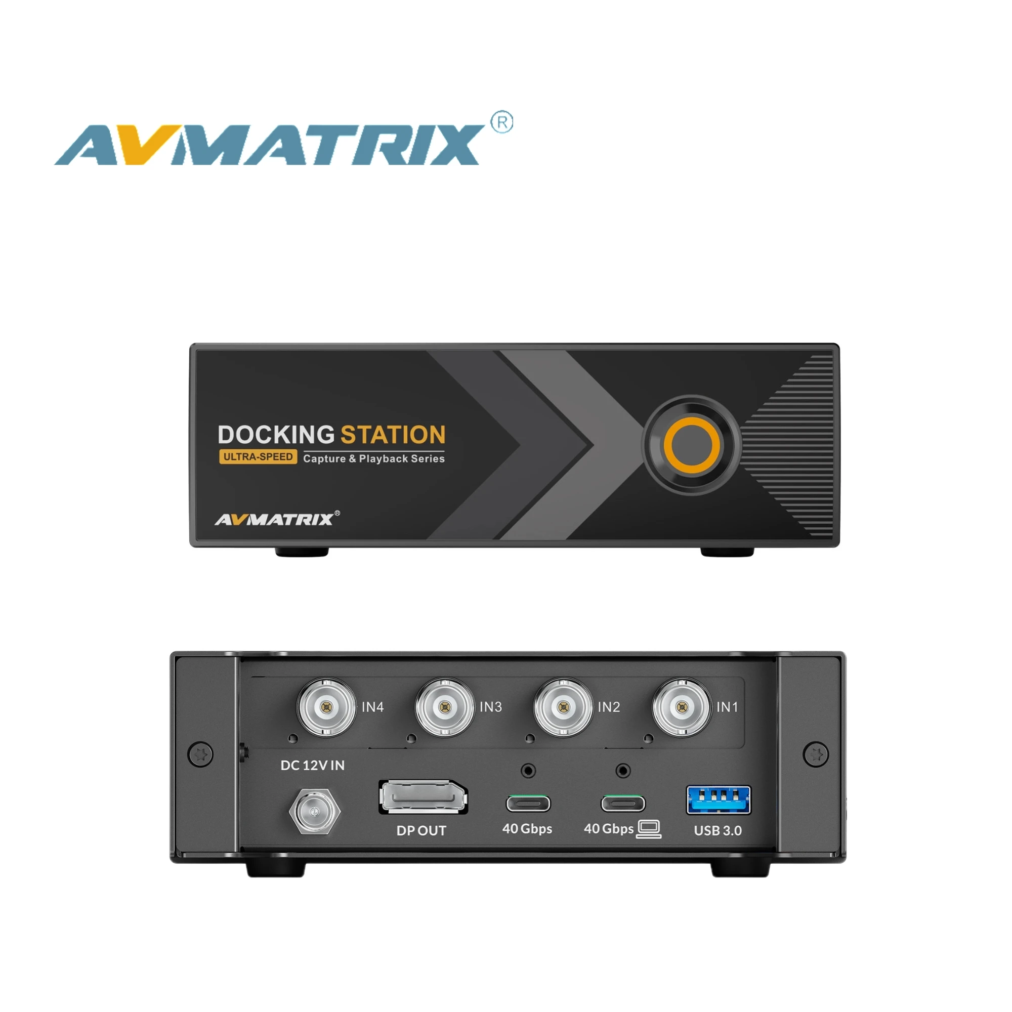 Good AVMATRIX TB-C41 4-Channel SDI Thunderbolt Capture Docking Station 40Gbps Ultra Speed With PD 60W for Live Production
