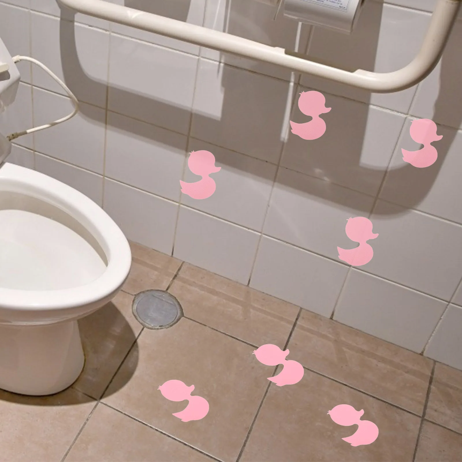 

12 Pcs Non-slip Stickers Grip Floor Duck Small Bathtime Bathtub Decal Bathroom Mat