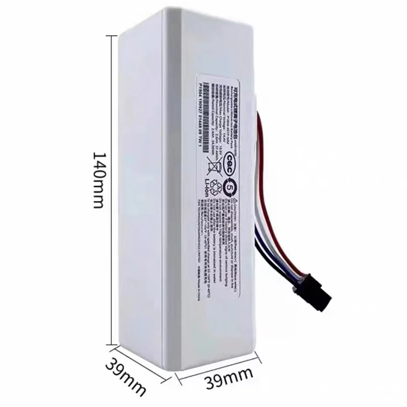 14.4 V 5600MAh Battery for Xiaomi Mijia 1C STYTJ01ZHM Robot Vacuum Mop Cleaner Accessories Parts Replacement Battery