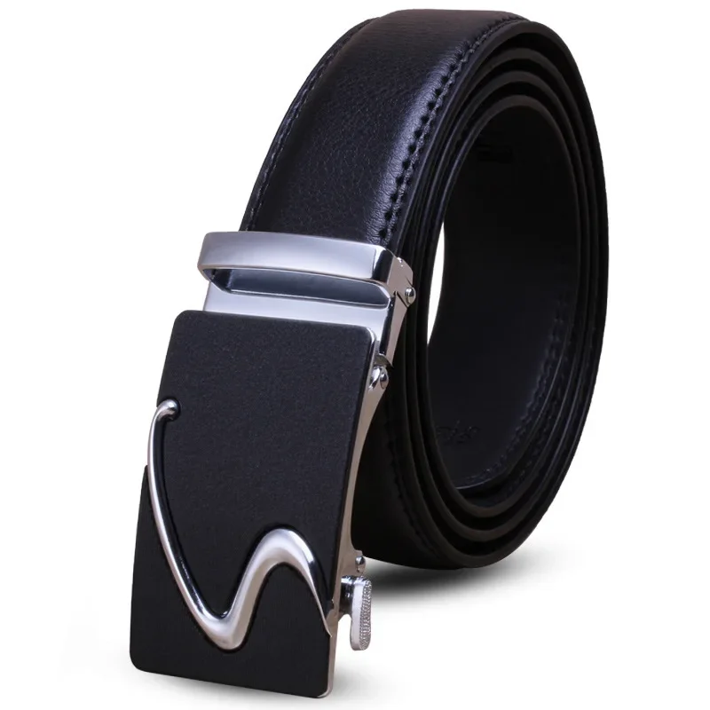 Ceinture en cuir de vachette pour hommes, ceinture de créateur de luxe, marque de mode d'affaires, qualité automatique, environnement sportif, jean, 120cm