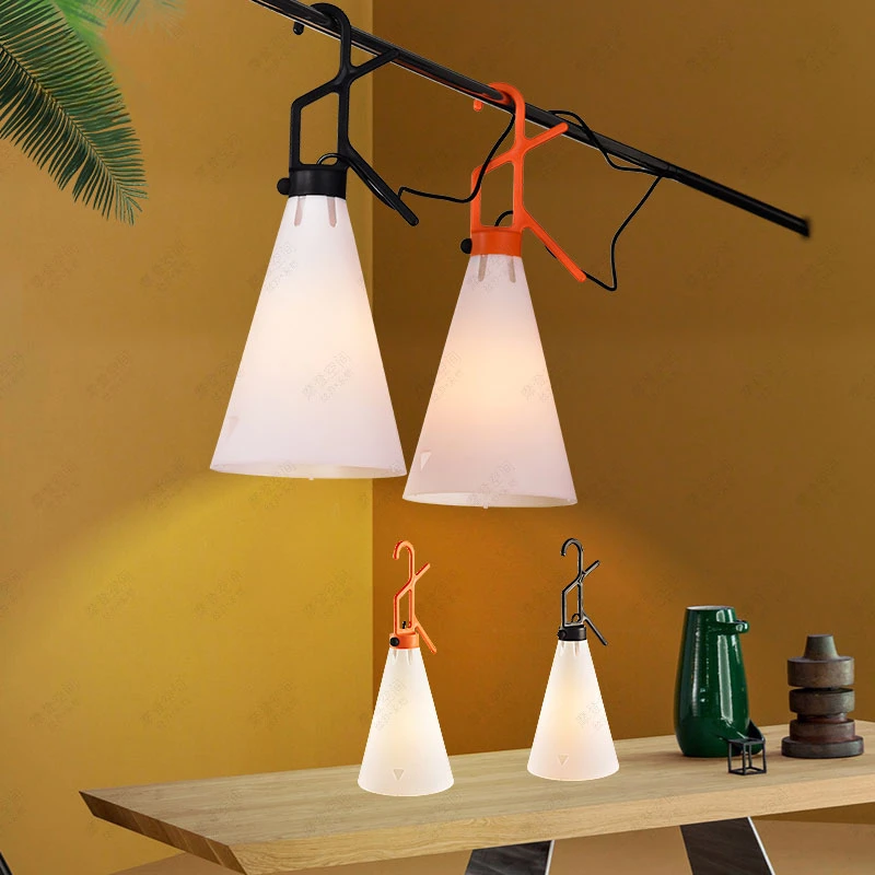 Simple Nordic fashion hanging chandelier creative model room table lamp study acrylic soft modern trend hanging lamp