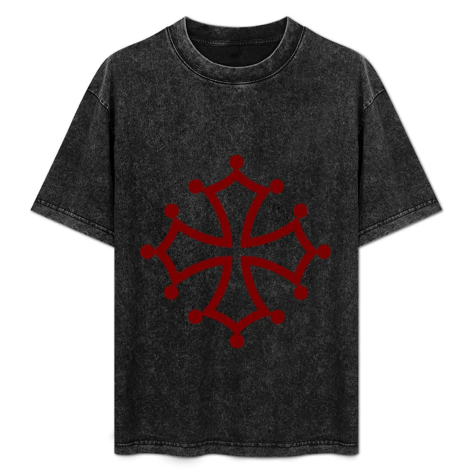 Cathar Cross, Occitan cross T-Shirt aesthetic clothes Aesthetic clothing funny meme t-shirts oversized t shirt men