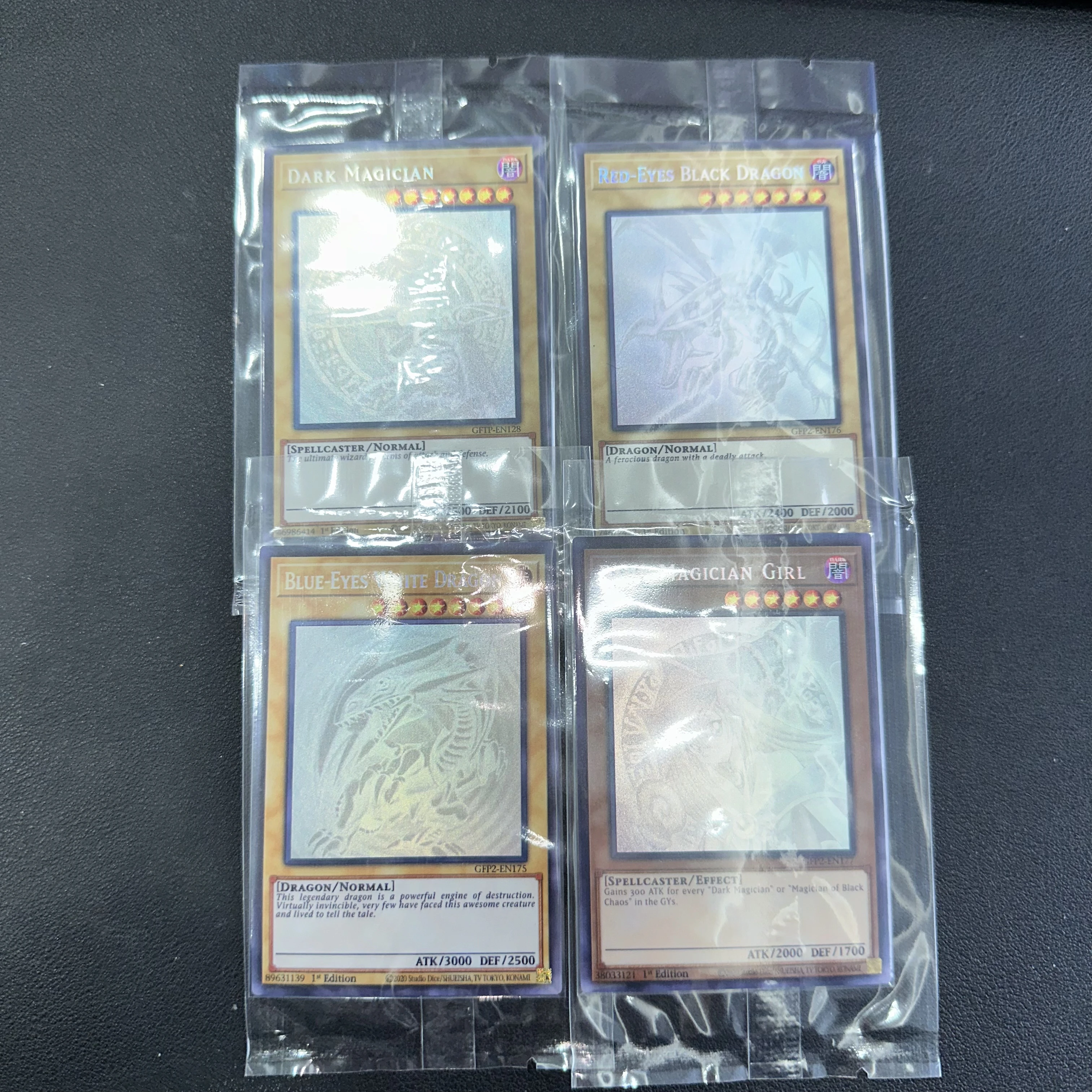 Yu-Gi-Oh OCG/TCG/GFTP-EN128/175/176/177/Dark MAGICIAN BLUE-EYES Children's Gift Collectible Card Toys (Not Original)