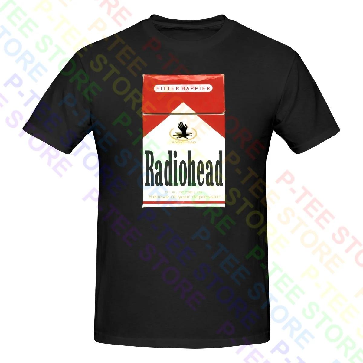 Radiohead Malboro Smoking Shirt T-shirt Tee Pop Retro Classic Streetwear