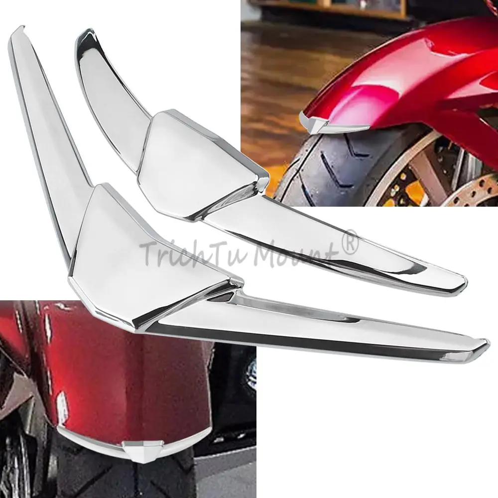 Motorcycle Front Fender Tip Trim Cover Rear Splash Mudguard Decoration For Honda Gold Wing GL1800 Tour 2018-2024