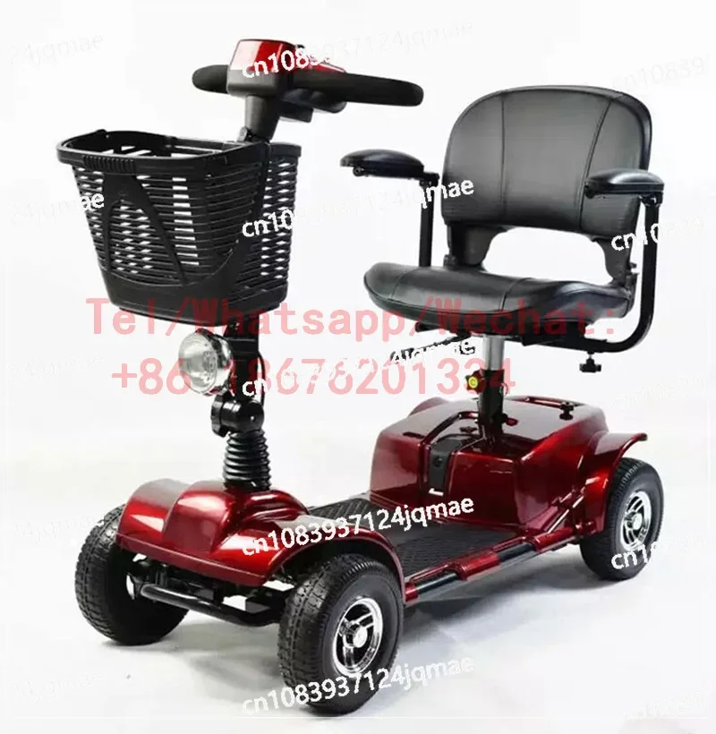 Factory Direct Elderly  4 Wheels Mobility   Scooter Folding Electric Car Disabled Electric Wheelchair