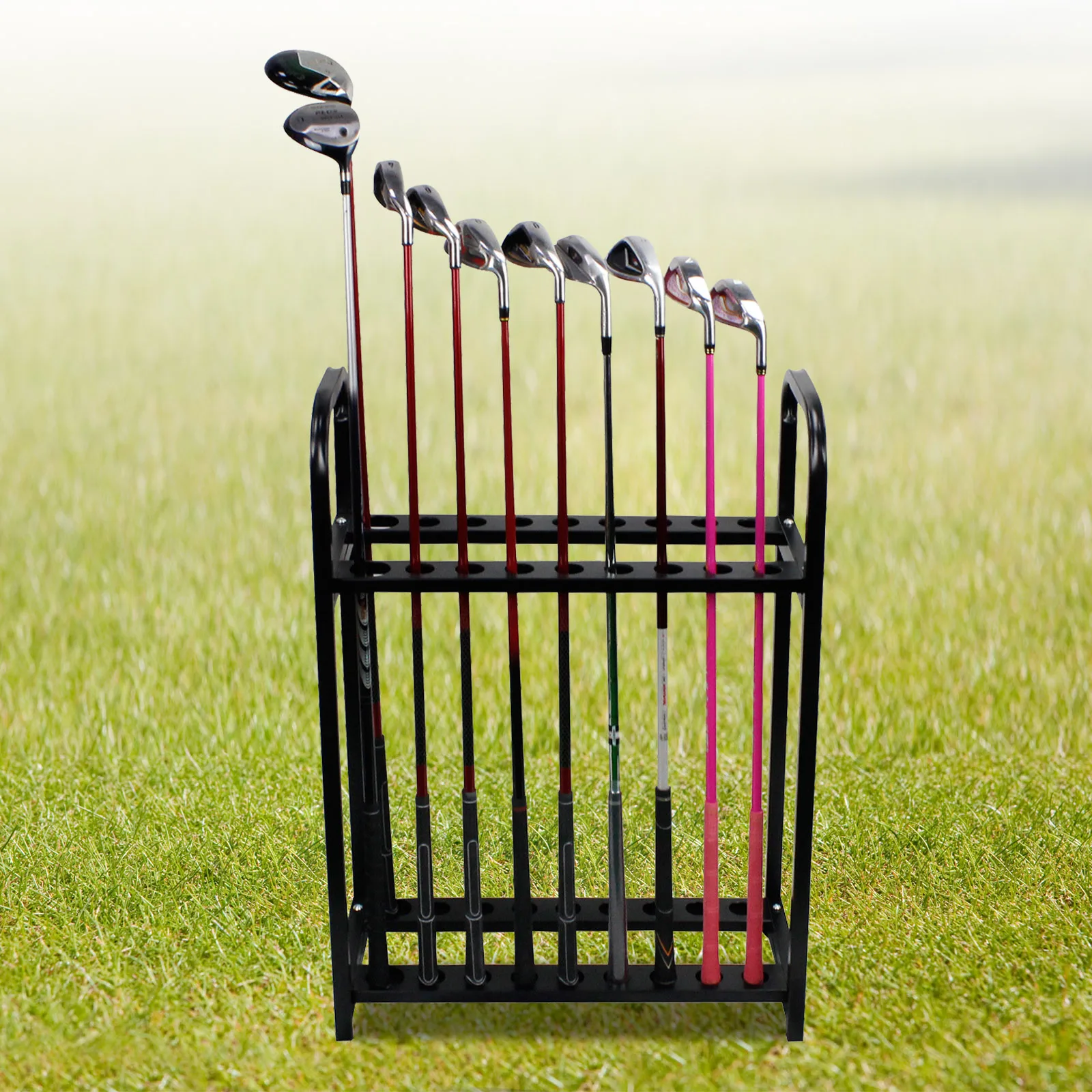 Golf 18-hole Cue Display Stand Golf Club Organizers Golf Club Rack Golf Clubs Shelf Golf Club Accessories