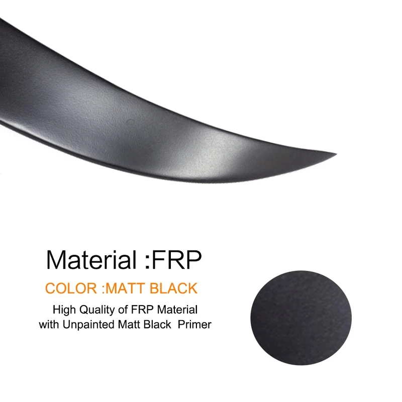 

High Quality FRP Unpainted Black Rear Roof Window Spoiler Wing Fit Scirocco Standard 2008-2013 Auto Exterior Decor Access