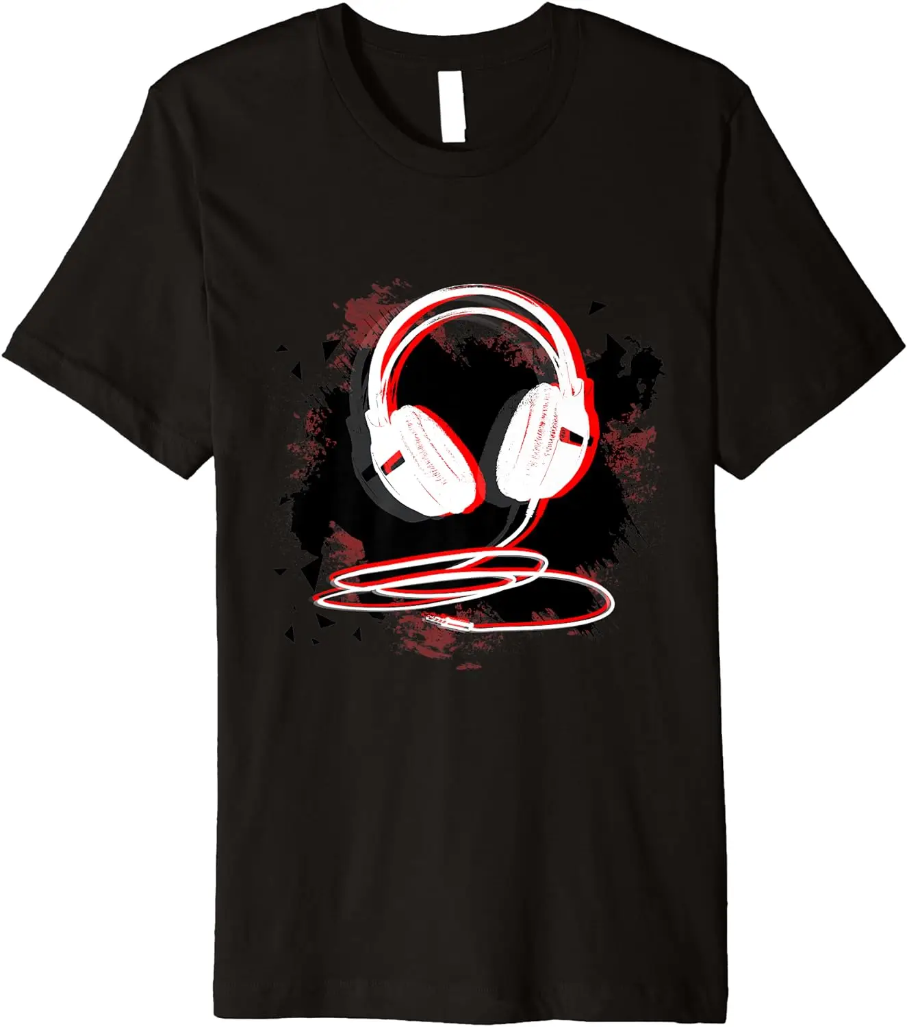 

Music Sound Headphones Funny Gift T-Shirt for DJ Musician