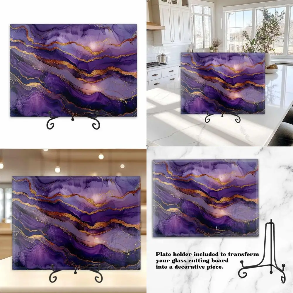 

Разделочная доска из закаленного стекла 15x11 дюймов — идеально подходит для тарелок с сыром, идеальный подарок на новоселье