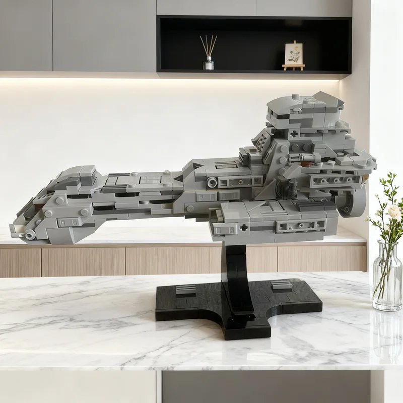 

590 деталей MOC Stargate SG-1 Prometheus: Модель-конструктор в миниатюрном масштабе, подарок для творчества, коллекционный предмет, декор для демонстрации, премиум-качество