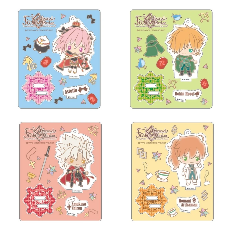 

Game Anime Fate-Grand Order Mini Cute Acrylic Stand Model Cosplay Characters Desktop model stand Ornament Goods Collection Gifts