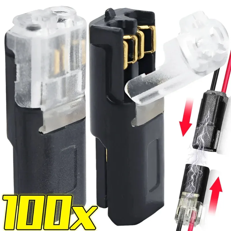 Double Wire Plug-in Connector Waterproof Plug 2 Pin Way Cable Plug Car Electric Wire Snap Connectors Strip Terminal Connection
