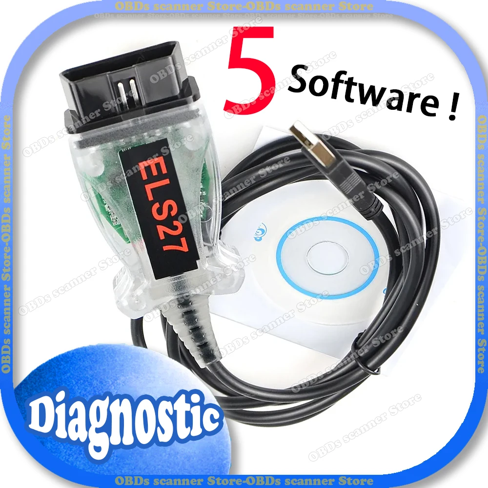 ELS27 FORScan V2.3.71 OBD2 Scanner Multi Language ELS-27 For Ford/Mazda/Lincoln/Mercury Car Diagnostic Auto Tool Cable Repair