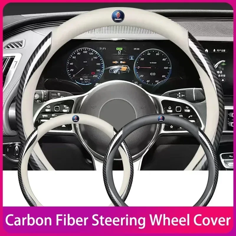 

Universal Car Steering Wheel Covers Anti-Slip Interior Accessories For Saab 9-3 9-5 9 900 9000 95 Scania Sweden Car Accessories