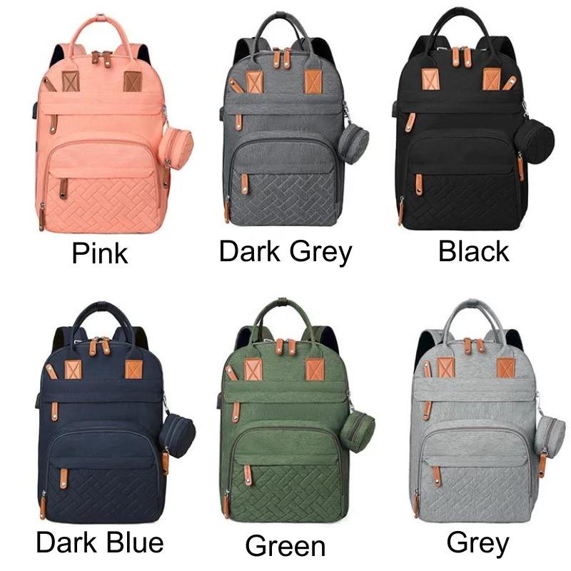 Zaino Pannolini Bambini Zaino Mummia In Pelle PU Solida Borsa Maternà Zaino Da Viaggio Di Grande Capacà Borse Passeggino Con Fasciatoio 241126 Da 31,78 € | DHgate