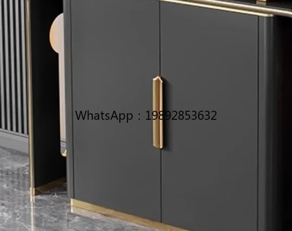 

ZZ light luxury entrance platform high-end entry end view platform aisle corridor decorative strip case storage